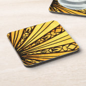 Zonneburst onderzetter van harde kunststof (Linkerzijde)