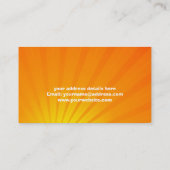 Zonneburst Visitekaartje (Achterkant)