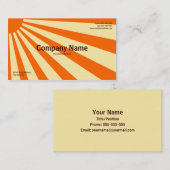 Zonneburst Visitekaartje (Voorkant / Achterkant)