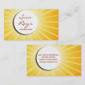 Zonneburst Visitekaartje (Voorkant / Achterkant)