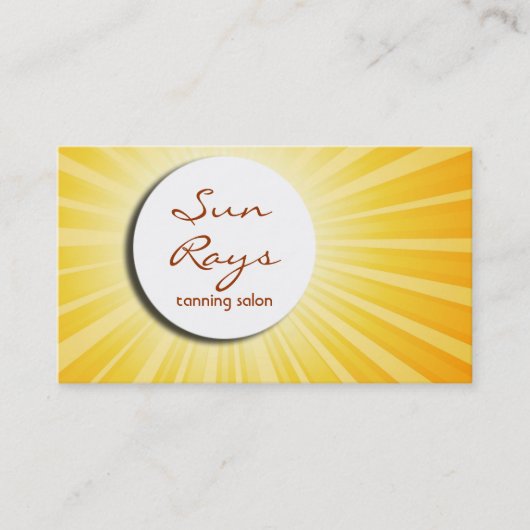Zonneburst Visitekaartje (Voorkant)