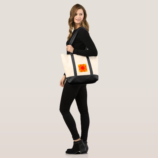 ZonneburstCanvas tas (Voorkant (model))