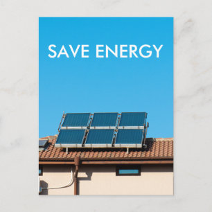Zonnecelsysteem Briefkaart