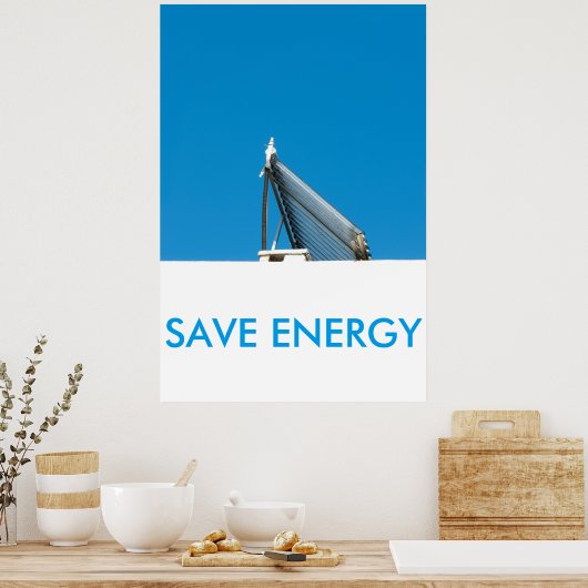 Zonnecelsysteem Poster (Keuken)