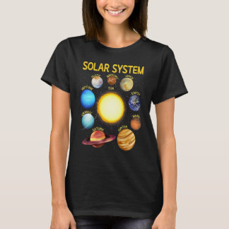 Zonnecentrales realistische ruimtecentrales wetens t-shirt