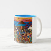 Zonneclipse 2012 tweekleurige koffiemok (Voorkant rechts)