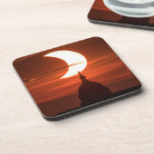 Zonneclipse 2021 bier onderzetter (Linkerzijde)