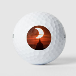 Zonneclipse 2021 golfballen