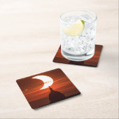 Zonneclipse 2021 kartonnen onderzetters (Insitu)