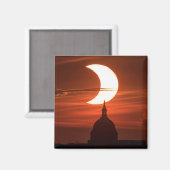 Zonneclipse 2021 magneet (Voorkant / Achterkant)