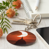 Zonneclipse 2021 sleutelhanger (Zijkant)