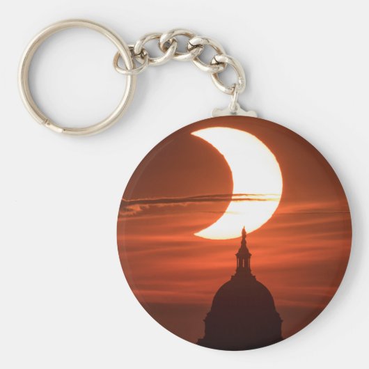 Zonneclipse 2021 sleutelhanger (Voorkant)
