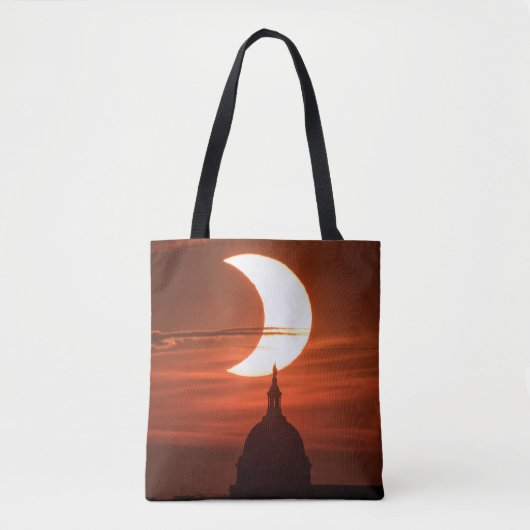 Zonneclipse 2021 tote bag (Voorkant)