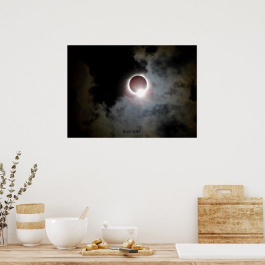 Zonneclipse 21 augustus 2017 poster (Keuken)