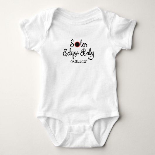 Zonneclipse Baby Bodysuit T shirt (Voorkant)