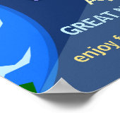 Zonneclipse Party Funny Retro Sun Viewing 2024 Poster (Hoek)