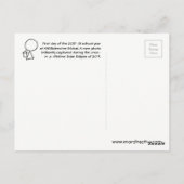 Zonneclipse van 2017 Briefkaart (Achterkant)