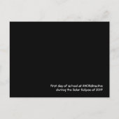 Zonneclipse van 2017 Briefkaart (Voorkant)