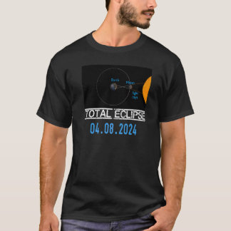 Zonneclipse verklaart educatieve astronomie zelfs t-shirt