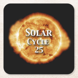 Zonnecyclus 25 Actieve zon Kartonnen Onderzetters