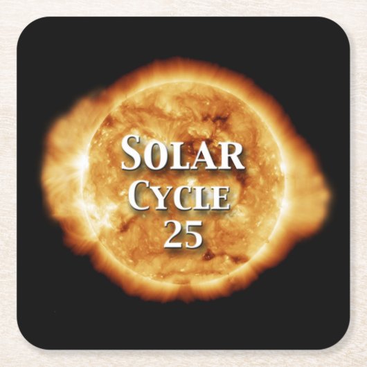 Zonnecyclus 25 Actieve zon Kartonnen Onderzetters (Voorkant)