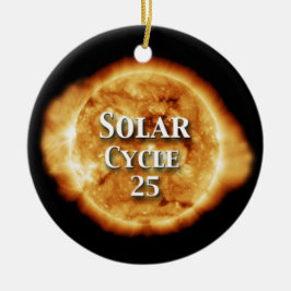 Zonnecyclus 25 Actieve zon Keramisch Ornament