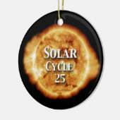 Zonnecyclus 25 Actieve zon Keramisch Ornament (Links)