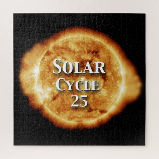 Zonnecyclus 25 Actieve zon Legpuzzel (Verticaal)