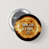 Zonnecyclus 25 Actieve zon Ronde Button 5,7 Cm (Voorkant /achterkant)