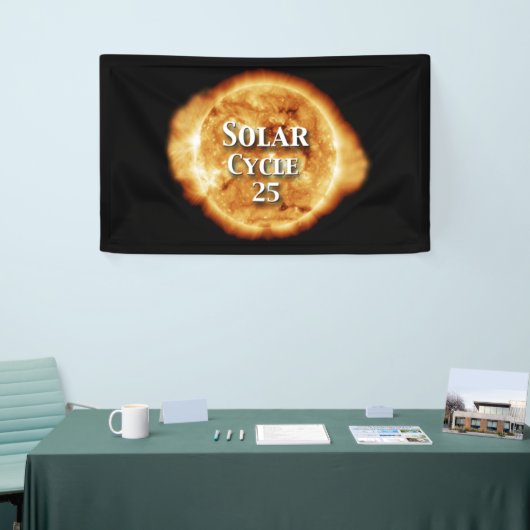 Zonnecyclus 25 Actieve zon Spandoek (Beurs)
