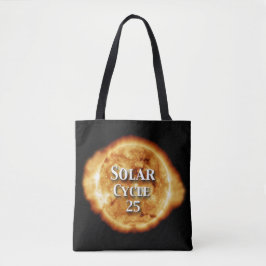 Zonnecyclus 25 Actieve zon Tote Bag