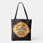 Zonnecyclus 25 Actieve zon Tote Bag (Achterkant)