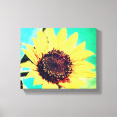 Zonnedag, een zonnebloem canvas afdruk (Voorkant)