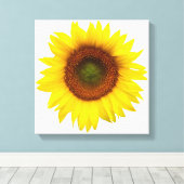 Zonnedag Zonnebloem Verdiept Canvasdecor Canvas Afdruk (Insitu (Houten vloer))