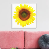 Zonnedag Zonnebloem Verdiept Canvasdecor Canvas Afdruk (Insitu (Woonkamer))