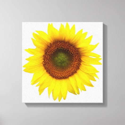 Zonnedag Zonnebloem Verdiept Canvasdecor Canvas Afdruk (Voorkant)