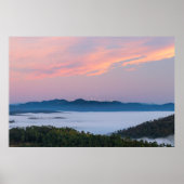 Zonnedagmist in Triglav, Slovenië Poster (Voorkant)