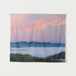Zonnedagmist in Triglav, Slovenië Wandkleed