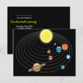 Zonnedagpartij Uitnodiging Briefkaart (Voorkant / Achterkant)