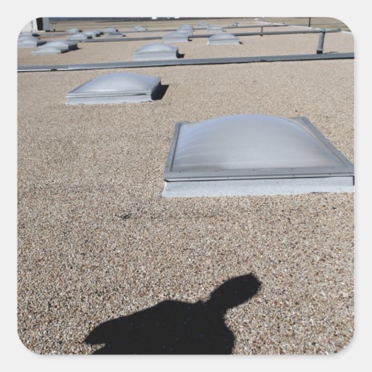 Zonnedagverlichtingssysteem Vierkante Sticker (Voorkant)