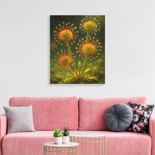 Zonnedauw: Toxic Elegance Impressionistische Kunst Canvas Afdruk (Insitu (Woonkamer))