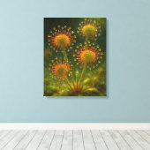 Zonnedauw: Toxic Elegance Impressionistische Kunst Canvas Afdruk (Insitu (Houten vloer))