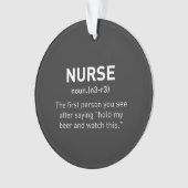 Zonnedefinitie Funny | Geregistreerde zuster-cadea Ornament (voorkant)