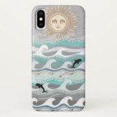 zonnedolfijngolven Case-Mate iPhone case (Achterkant)