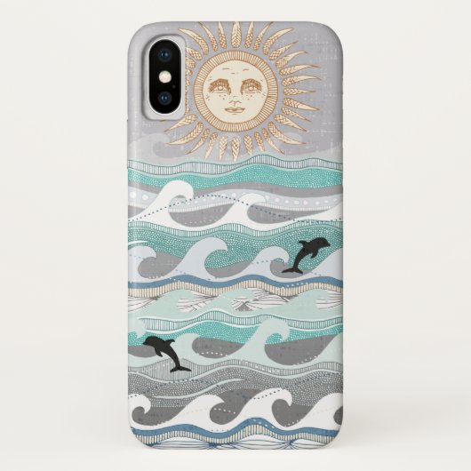 zonnedolfijngolven Case-Mate iPhone case (Achterkant)