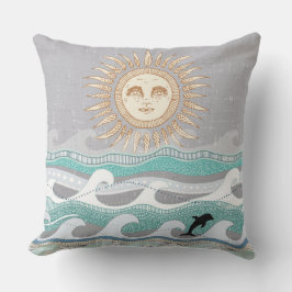 zonnedolfijngolven kussen