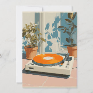 Zonnedraagtafel met oranje vinyl