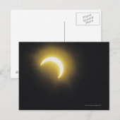 Zonneeclipse Briefkaart (Voorkant / Achterkant)