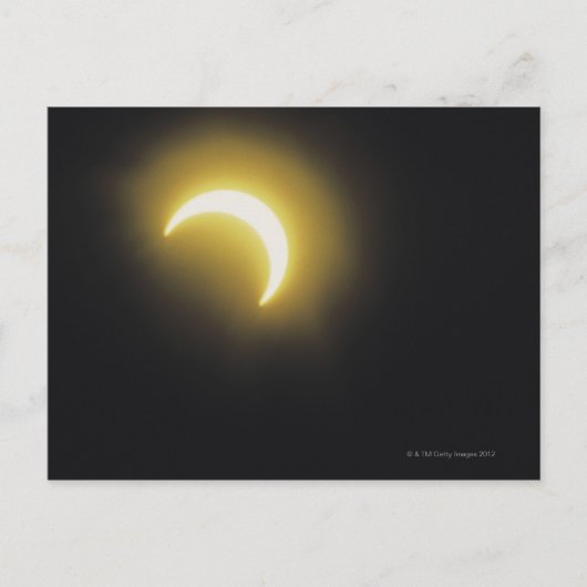 Zonneeclipse Briefkaart (Voorkant)