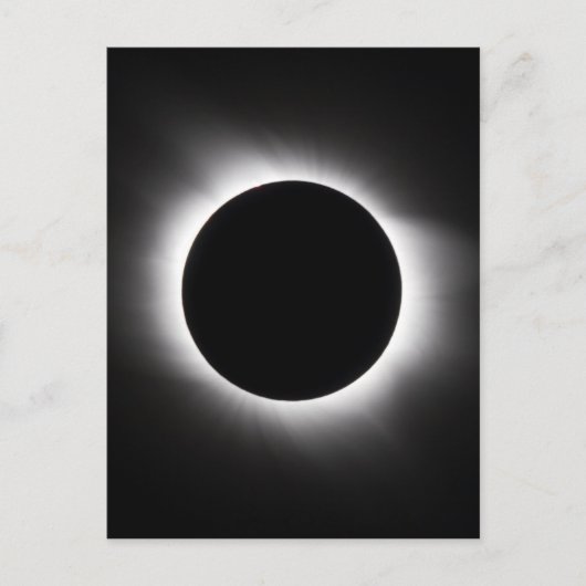 Zonneeclipse Briefkaart (Voorkant)